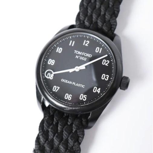 TOM FORD トムフォード スイス製 N.002 OCEAN PLASTIC オーシャンプラスチック TFT002023 BLACK ウォッチ TIMEPIECES クオーツ 腕時計 |  | 04