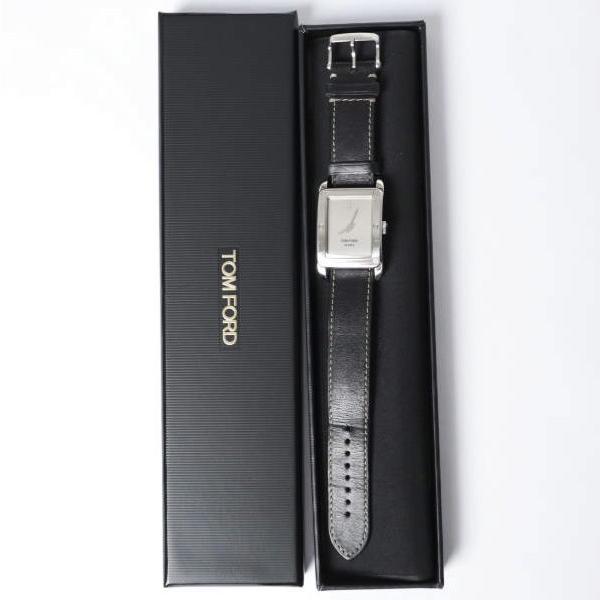 TOM FORD トムフォード スイス製 N.003 TIMEPIECEシリーズ SILVER ウォッチ タイムピース クオーツ 腕時計 g27773 | 