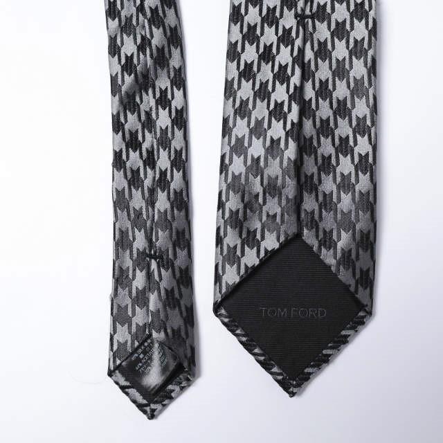 TOM FORD トムフォード イタリア製 千鳥格子シルクネクタイ GRAY/BLACK g27775 |  | 03