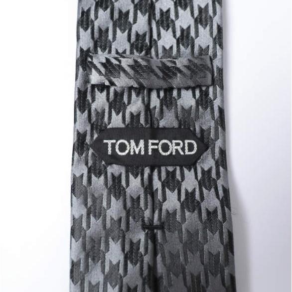 TOM FORD トムフォード イタリア製 千鳥格子シルクネクタイ GRAY/BLACK g27775 |  | 04