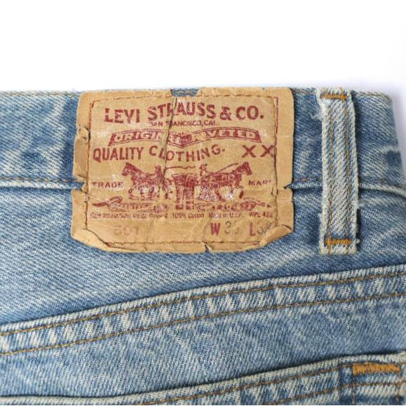 Levi's リーバイス アメリカ製 90s 501 5ポケットデニムパンツ 501-0115 W36 Indigo ボタン裏532 ボタンフライ ヴィンテージ MADE IN USA |  | 05