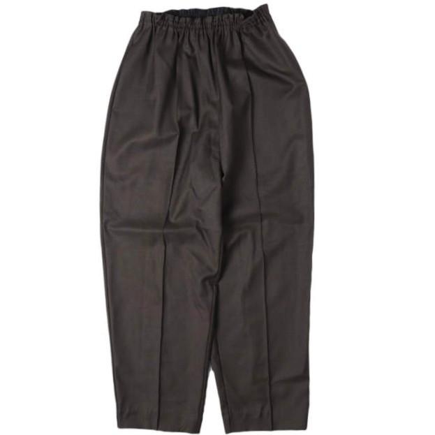 TOO SOON TO KNOW / CLASS x International Gallery BEAMS 日本製 ソリッドシャーリングトラウザー イージーパンツ TCCAO4B 46 Dark Brown | 