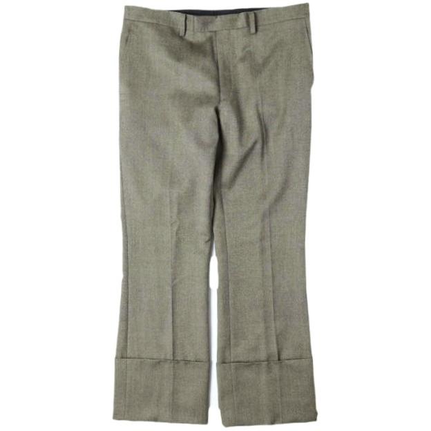 TAILOR GARMENTS テーラーガーメンツ BEAMSパターンオーダーモデル ウールノープリーツスラックス オーダーサイズ(50程度) KHAKI パンツ | 