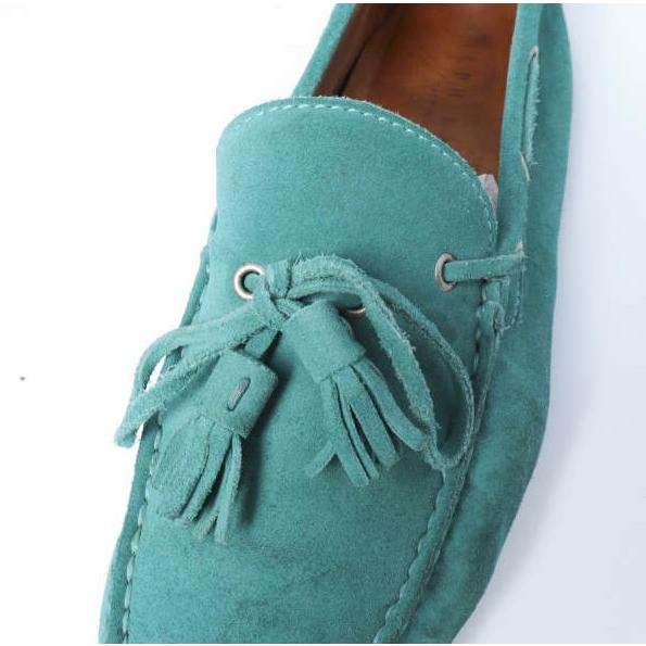 RALPH LAUREN PURPLE LABEL ラルフローレンパープルレーベル HAROLD TASSEL スエードドライビングシューズ 7.5E(26cm) TURQUOISE g27788 |  | 05