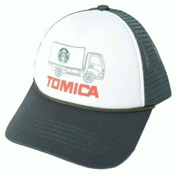 新品 STARBUCKS STAND by BEAMS x TOMICA ビームス トミカ 26SS 別注 キッズ トラックプリントメッシュキャップ GREEN KIDS CAP g27794 | 