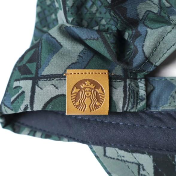 新品 STARBUCKS STAND by BEAMS スターバックススタンド バイ ビームス 26SS ショップ限定 KENYA 総柄プリントキャップ GREEN 6パネル |  | 05
