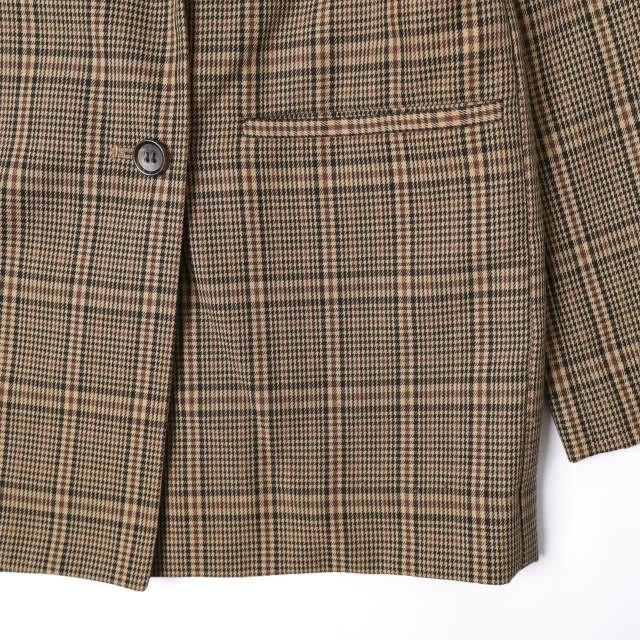 Demi-Luxe BEAMS デミルクス ビームス 20AW ダブルボタン チェックテーラードジャケット 68-16-0196-594 38 BROWN BEIGE グレンチェック |  | 04