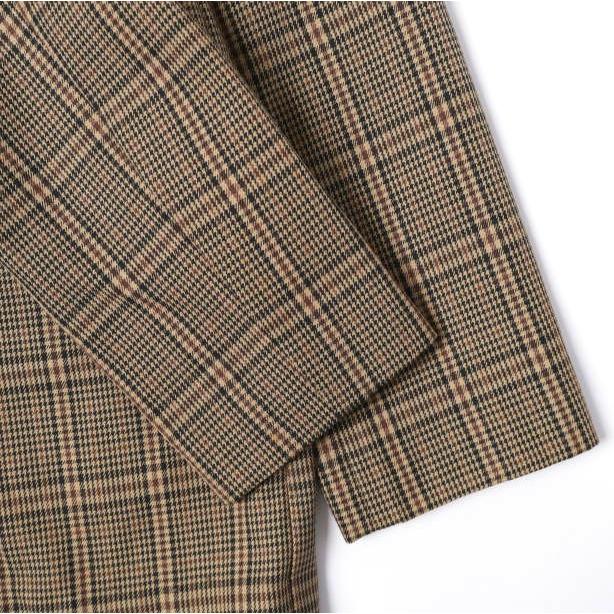 Demi-Luxe BEAMS デミルクス ビームス 20AW ダブルボタン チェックテーラードジャケット 68-16-0196-594 38 BROWN BEIGE グレンチェック |  | 05
