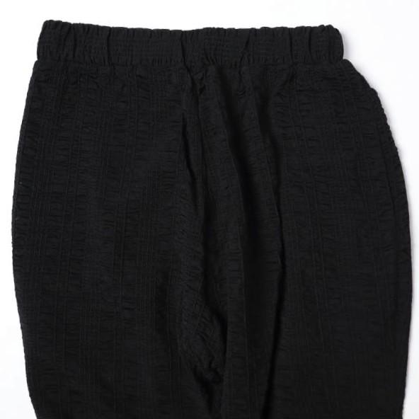 Ray BEAMS レイビームス 24SS シャーリング スカート パンツ セット 61-23-1141-370 ONE SIZE BLACK イージー ボトムス g27805 |  | 04