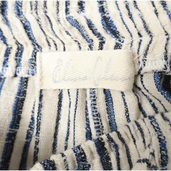 ELINA LEBESSI エリナリベッシー Stripe Pants ストライプイージーパンツ 61-23-0683-241 / 21EL0PANTS BLUE STRIPE フリンジ サイドライン |  | 03