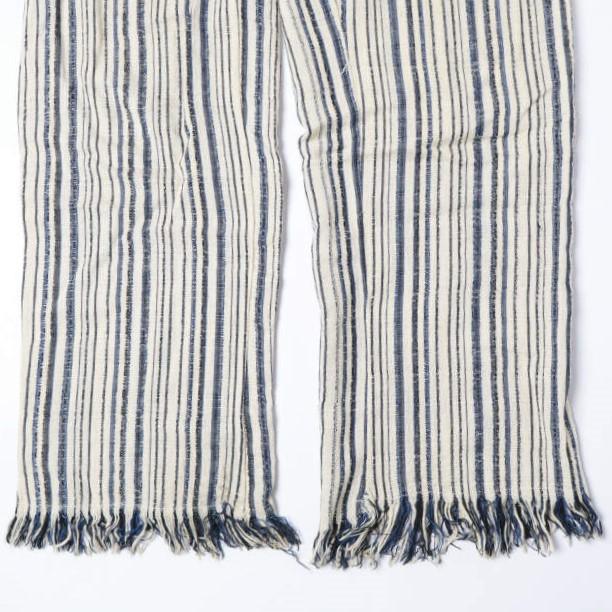 ELINA LEBESSI エリナリベッシー Stripe Pants ストライプイージーパンツ 61-23-0683-241 / 21EL0PANTS BLUE STRIPE フリンジ サイドライン |  | 05