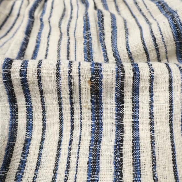 ELINA LEBESSI エリナリベッシー Stripe Pants ストライプイージーパンツ 61-23-0683-241 / 21EL0PANTS BLUE STRIPE フリンジ サイドライン |  | 07