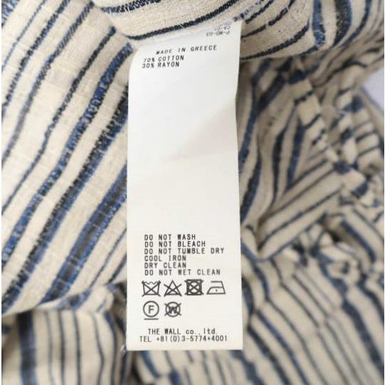 ELINA LEBESSI エリナリベッシー Stripe Pants ストライプイージーパンツ 61-23-0683-241 / 21EL0PANTS BLUE STRIPE フリンジ サイドライン |  | 08