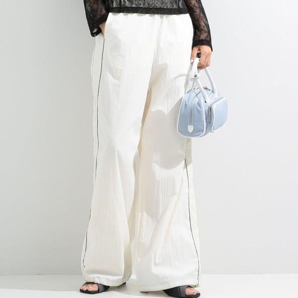 Ray BEAMS レイビームス 24SS パイピング トラックパンツ 61-23-1071-370 1 OFF WHITE イージー ワイド ボトムス g27811 |  | 02