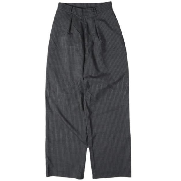 MAISON SPECIAL メゾンスペシャル 23AW ピンストライプ1タックワイドスラックス Layered Multi Way Pants No.21232465303 38 CHARCOAL GRAY | 