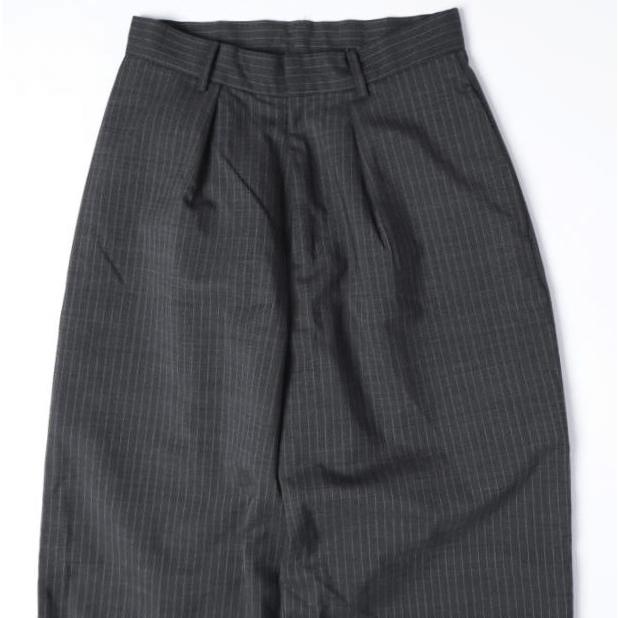 MAISON SPECIAL メゾンスペシャル 23AW ピンストライプ1タックワイドスラックス Layered Multi Way Pants No.21232465303 38 CHARCOAL GRAY |  | 03