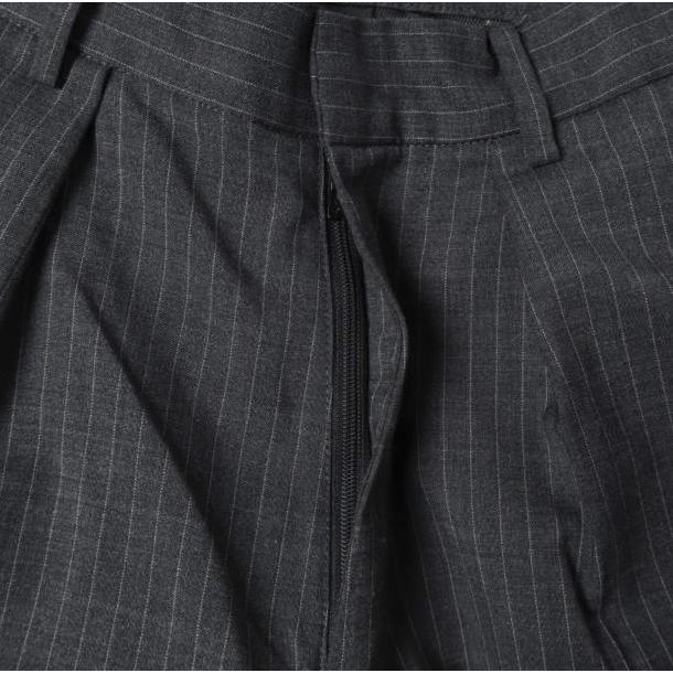 MAISON SPECIAL メゾンスペシャル 23AW ピンストライプ1タックワイドスラックス Layered Multi Way Pants No.21232465303 38 CHARCOAL GRAY |  | 04