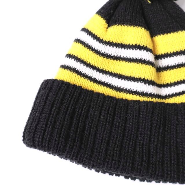 INFIELDER DESIGN x BEAMS BOY インフィールダーデザイン ビームスボーイ ボーダーポンポンニットキャップ BLACK/YELLOW ワッチキャップ |  | 04
