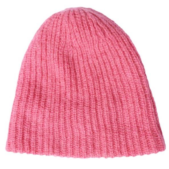 BEAUTY＆YOUTH UNITED ARROWS ビューティーアンドユース 日本製 畦編みウール ニットキャップ 1838-699-2474 PINK ビーニー ワッチキャップ | 
