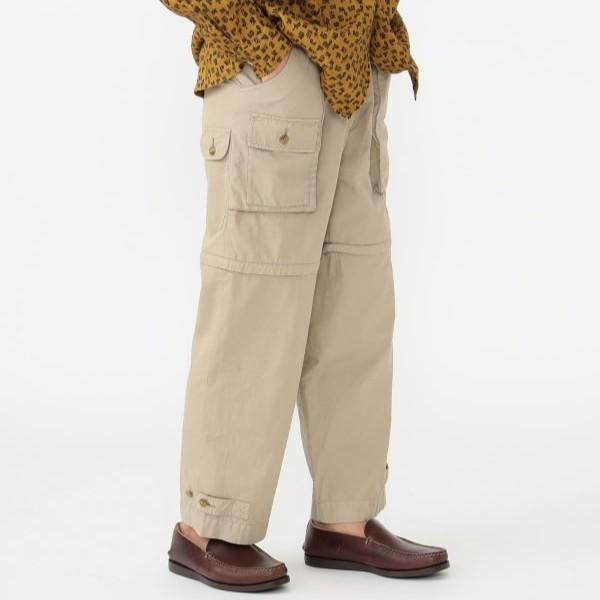 BEAMS PLUS ビームスプラス 25SS Bush Pants II CO NY Garment Dye コンバーチブル ブッシュパンツ 38-24-0337-791 M BEIGE 2WAY ショーツ |  | 02