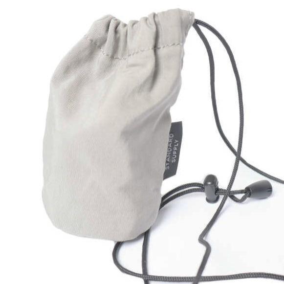 STANDARD SUPPLY スタンダードサプライ SIMPLICITY DRAW STRING POUCH S 60/40クロス ドローストリングポーチ ネックレス 巾着 バッグ |  | 02