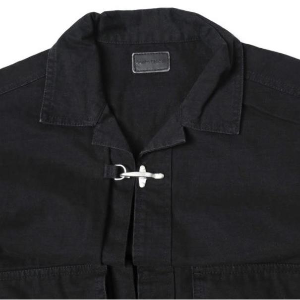 Danke Schon ダンケシェーン 25AW RIPSTOP CARGO SHIRT コットンリップストップ カーゴシャツジャケット L BLACK L.H.P. ファイヤーマン |  | 04