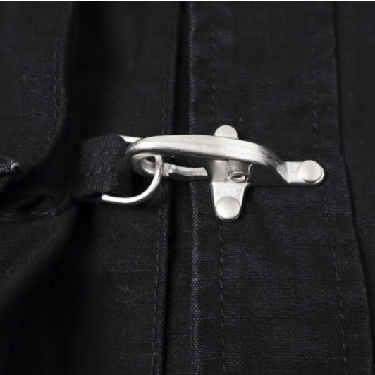 Danke Schon ダンケシェーン 25AW RIPSTOP CARGO SHIRT コットンリップストップ カーゴシャツジャケット L BLACK L.H.P. ファイヤーマン |  | 05