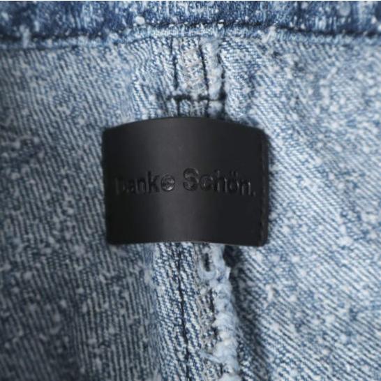 Danke Schon ダンケシェーン 26SS NEEDLEPUNCH DENIM W-KNEE PANTS ニードルパンチ デニムダブルニーパンツ 250936 L Blue ペインター |  | 03