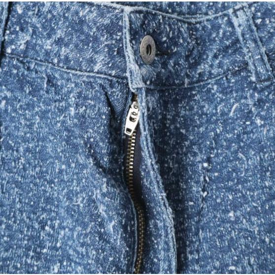 Danke Schon ダンケシェーン 26SS NEEDLEPUNCH DENIM W-KNEE PANTS ニードルパンチ デニムダブルニーパンツ 250936 L Blue ペインター |  | 05