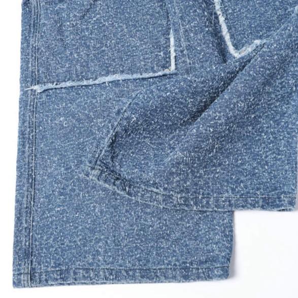 Danke Schon ダンケシェーン 26SS NEEDLEPUNCH DENIM W-KNEE PANTS ニードルパンチ デニムダブルニーパンツ 250936 L Blue ペインター |  | 08