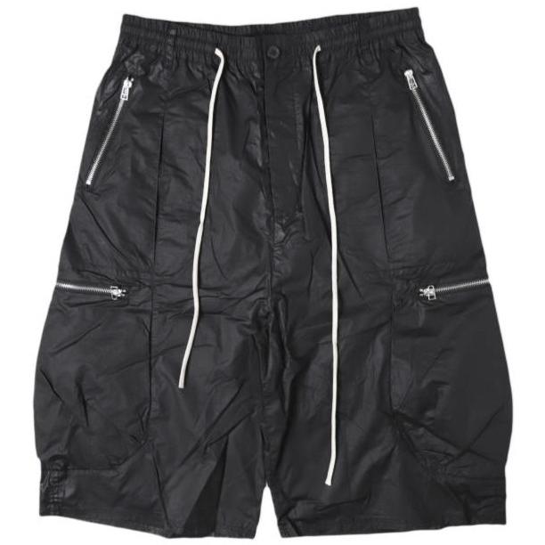 新品 Danke Schon ダンケシェーン 26SS PAPER COATED CARGO SHORTS ペーパーコーティングカーゴショーツ 250948 L BLACK L.H.P. パンツ | 