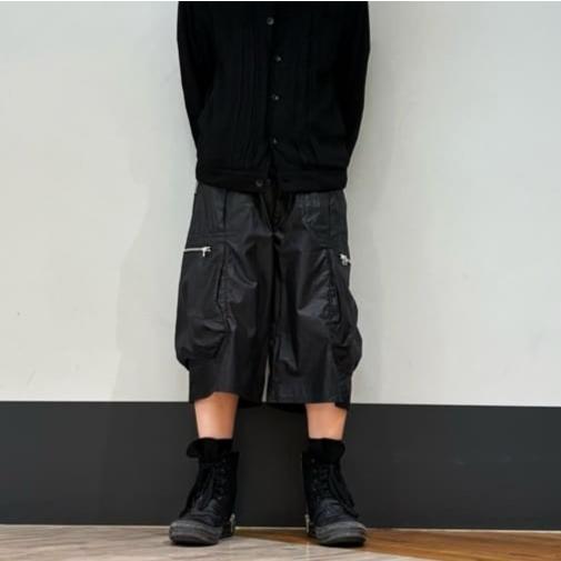 新品 Danke Schon ダンケシェーン 26SS PAPER COATED CARGO SHORTS ペーパーコーティングカーゴショーツ 250948 L BLACK L.H.P. パンツ |  | 02