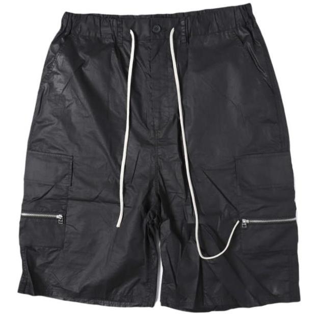 新品 Danke Schon ダンケシェーン 26AW WEB＆DEPOT限定 PAPER COATING CARGO SHORTS ペーパーコーティングカーゴショーツ 250942 L BLACK | 