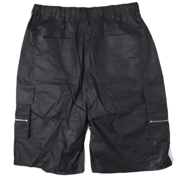 新品 Danke Schon ダンケシェーン 26AW WEB＆DEPOT限定 PAPER COATING CARGO SHORTS ペーパーコーティングカーゴショーツ 250942 L BLACK |  | 01