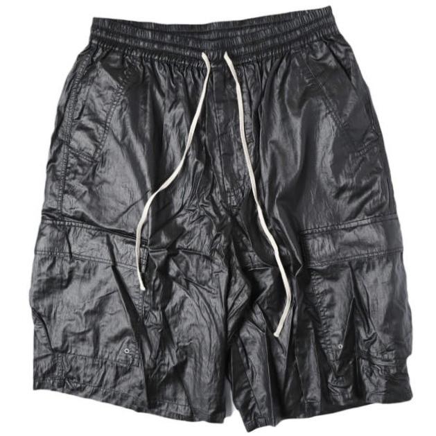 Danke Schon ダンケシェーン 25SS COATING TENCEL CARGO SHORTS コーティングテンセルカーゴショーツ 25S-PTS017-DS L BLACK L.H.P. パンツ | 