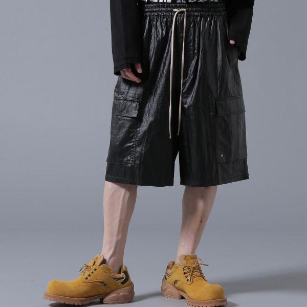 Danke Schon ダンケシェーン 25SS COATING TENCEL CARGO SHORTS コーティングテンセルカーゴショーツ 25S-PTS017-DS L BLACK L.H.P. パンツ |  | 02