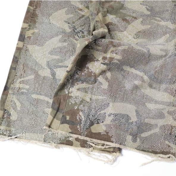Danke Schon ダンケシェーン 26SS 12oz Baggy Shorts Camo / Swaro ラインストーン バギーショーツ 250968 L カモフラージュ ワイド パンツ |  | 05