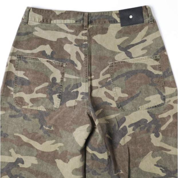 Danke Schon ダンケシェーン 26SS 12oz Baggy Shorts Camo / Swaro ラインストーン バギーショーツ 250968 L カモフラージュ ワイド パンツ |  | 07