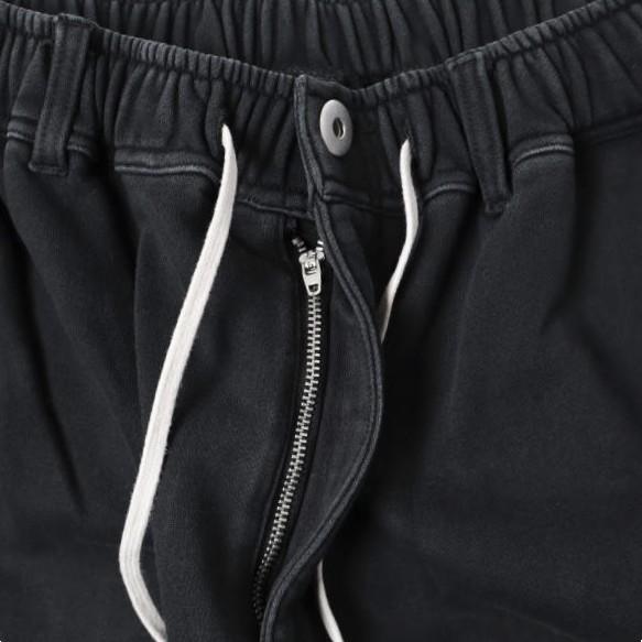 Danke Schon ダンケシェーン 26SS SULFUR SWEAT W-KNEE SHORTS 硫化染め スウェットダブルニーショーツ 250929 L BLACK ショートパンツ |  | 05
