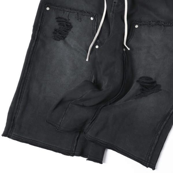 Danke Schon ダンケシェーン 26SS SULFUR SWEAT W-KNEE SHORTS 硫化染め スウェットダブルニーショーツ 250929 L BLACK ショートパンツ |  | 06