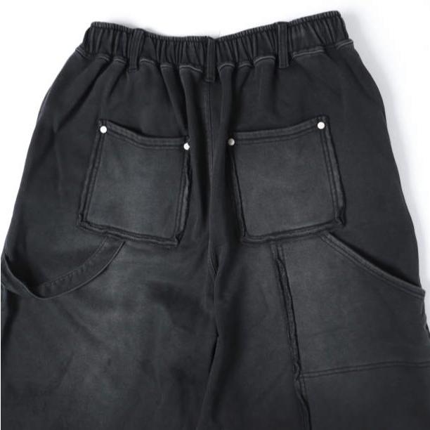Danke Schon ダンケシェーン 26SS SULFUR SWEAT W-KNEE SHORTS 硫化染め スウェットダブルニーショーツ 250929 L BLACK ショートパンツ |  | 07