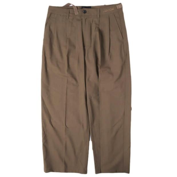 LUSOR ルーソル WOOL WIDE SLACKS ウールワイドスラックス 21S-PTL123-LU M BROWN パンツ B'2nd 2タック ボトムス g27864 | 