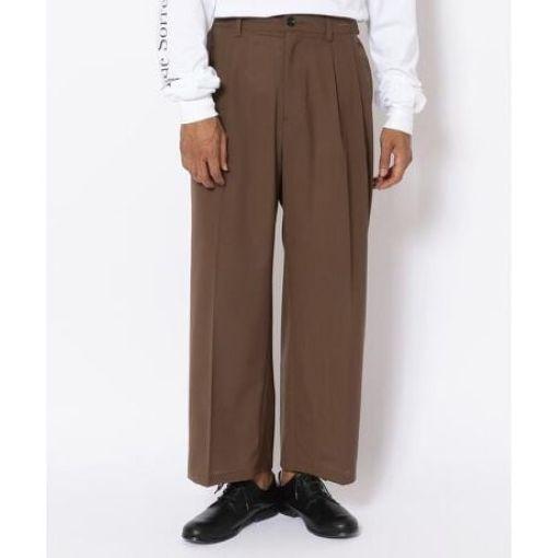 LUSOR ルーソル WOOL WIDE SLACKS ウールワイドスラックス 21S-PTL123-LU M BROWN パンツ B'2nd 2タック ボトムス g27864 |  | 02