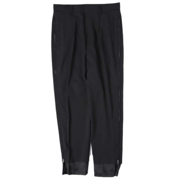 JUUN.J ジュンジー WOOL ZIP SLACKS ウールジップスラックス JC0421P965 46 BLACK パンツ 1タック レイヤード ボトムス g27865 | 