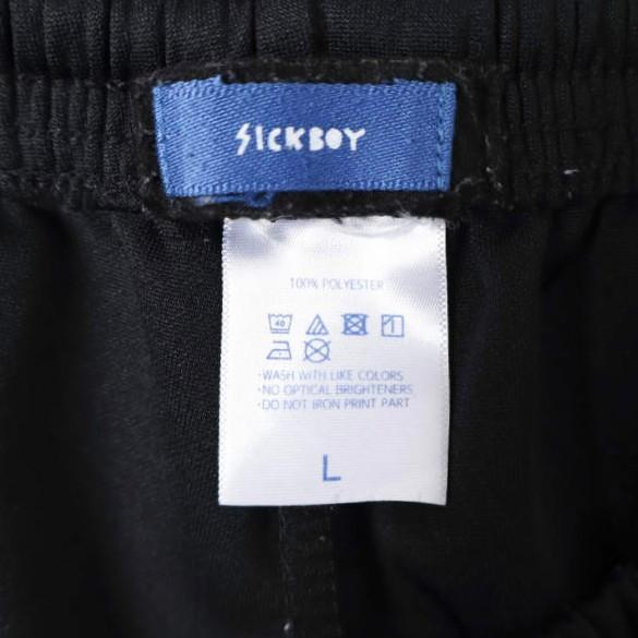 AZS TOKYO アザストーキョー SICKBOY TAPE TRACK PANTS サイドテープ トラックパンツ L BLACK イージー ジャージー カットオフ ボトムス |  | 02