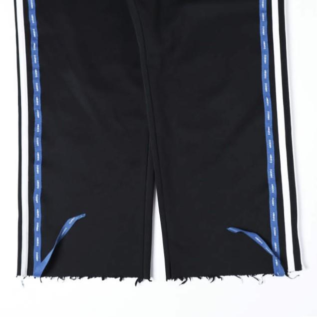 AZS TOKYO アザストーキョー SICKBOY TAPE TRACK PANTS サイドテープ トラックパンツ L BLACK イージー ジャージー カットオフ ボトムス |  | 04