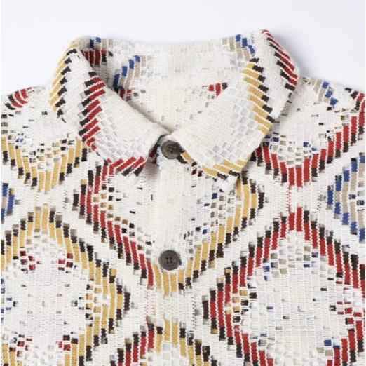 Danke Schon ダンケシェーン 26SS RACE L/S SHIRTS 幾何学ダイヤ柄 レースロングスリーブシャツ 250922-DS L Murti L.H.P. サンプル品 長袖 |  | 03