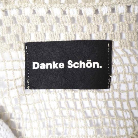 Danke Schon ダンケシェーン 26SS RUSSELL S/S SHIRTS ラッセル編み ショートスリーブニットシャツ L BEIGE L.H.P. 半袖 開襟 ストライプ |  | 03