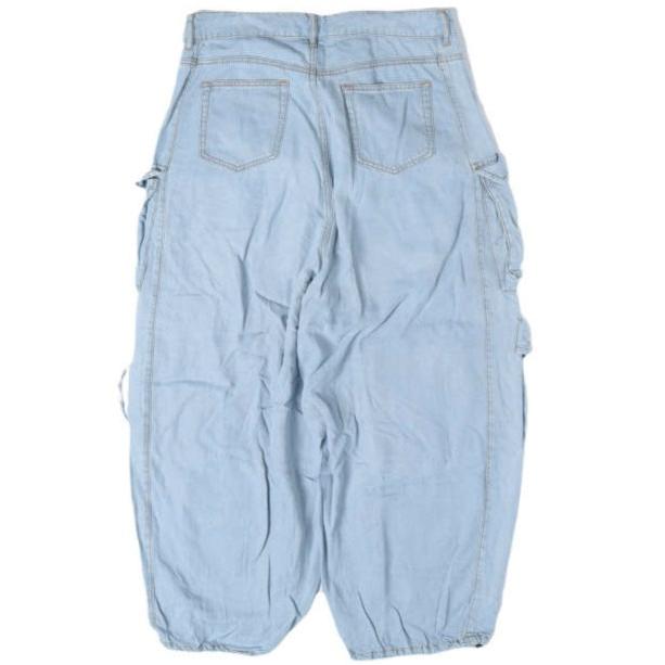 Danke Schon ダンケシェーン PREMIUM RELUX DENIM ICEWASH CARGOPANTS ダメージ加工 デニムワイドカーゴパンツ L Blue L.H.P. サンプル品 |  | 01