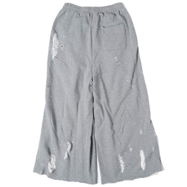 Danke Schon ダンケシェーン ダメージワイドスウェットパンツ Free GRAY L.H.P. クラッシュ バギー イージー サンプル品 ボトムス g27880 |  | 01